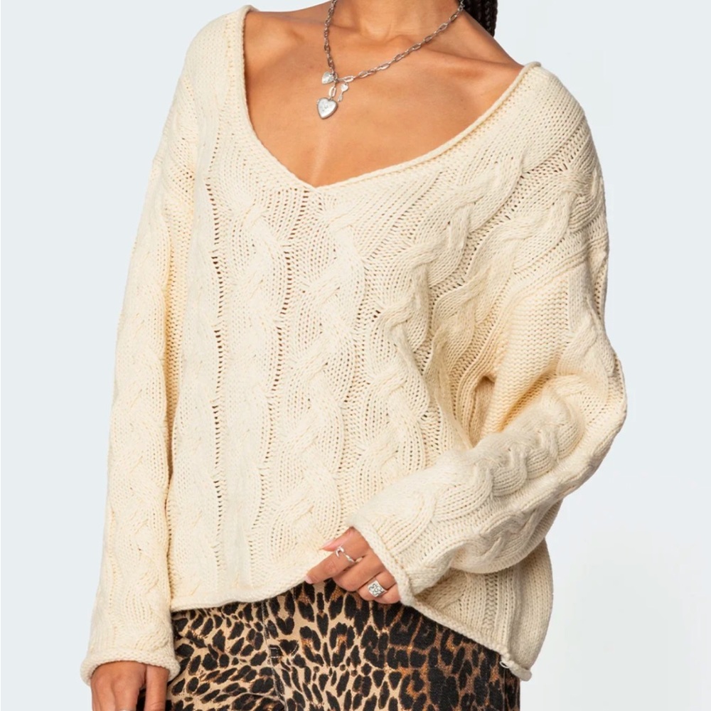Zara Knit Sweater Cream